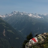 Blick auf den Tödi von der Alp Soliva