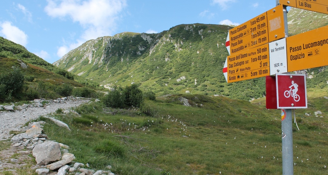 Abzweigung zum Passo del uomo