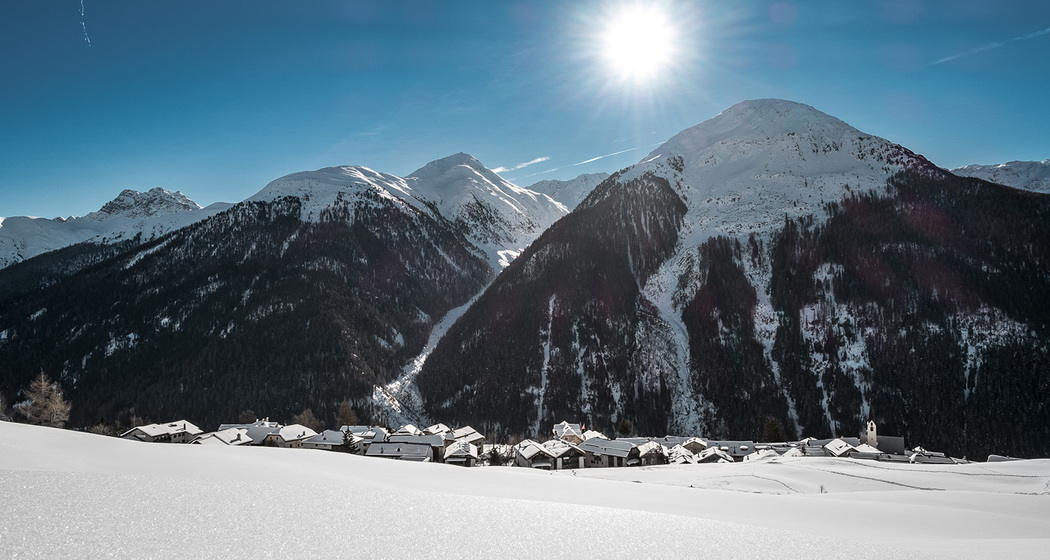 Guarda, das Schellen-Ursli Dorf im Unterengadin.