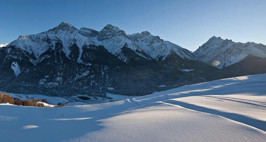 Die Unterengadiner Berglandschaft.