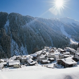 Ausblick auf Samnaun-Compatsch