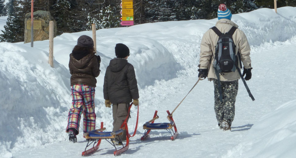 Sportlich: Aufstieg zu Fuss