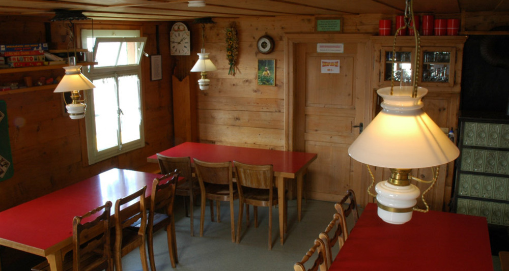 Gemütliche Stube in der Schesaplanahütte