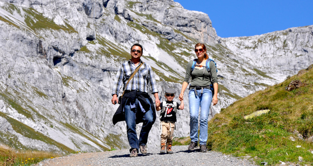 Wanderweg zum Partnunsee