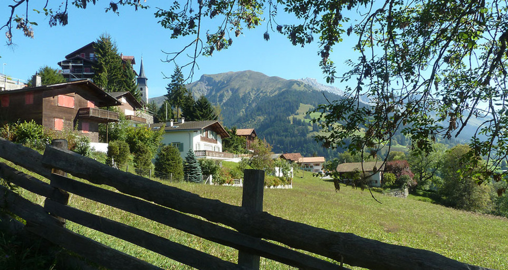 Ausgangs Pany und schon mitten im Grünen