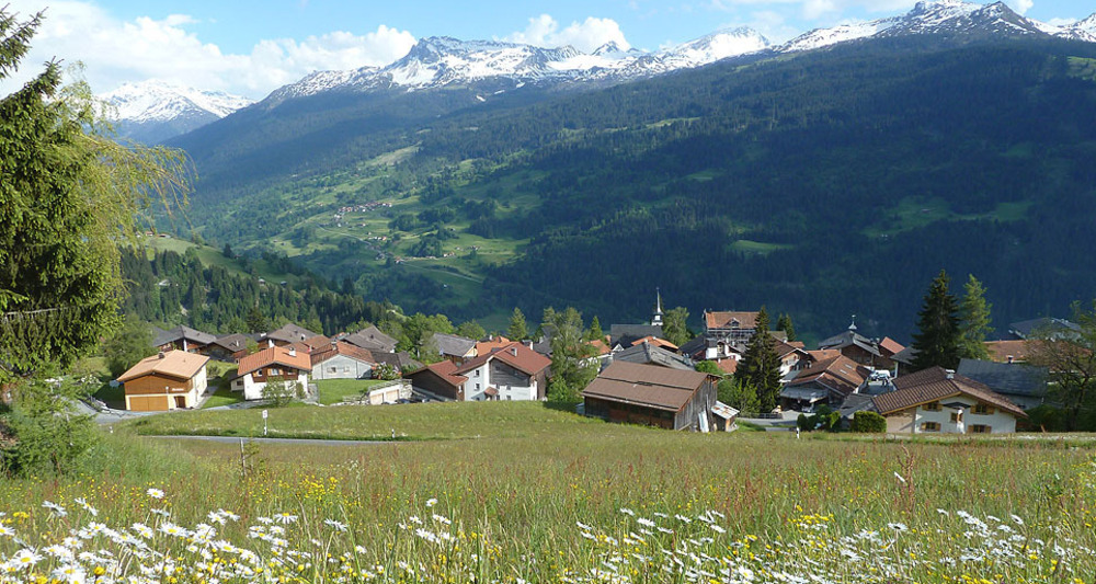 Im Aufstieg oberhalb Pany