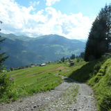 Past the 'Tüfelstein' above Pany