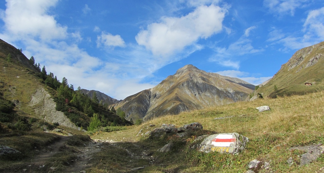 Blick vom Val Chöglias zum Piz Chöglias