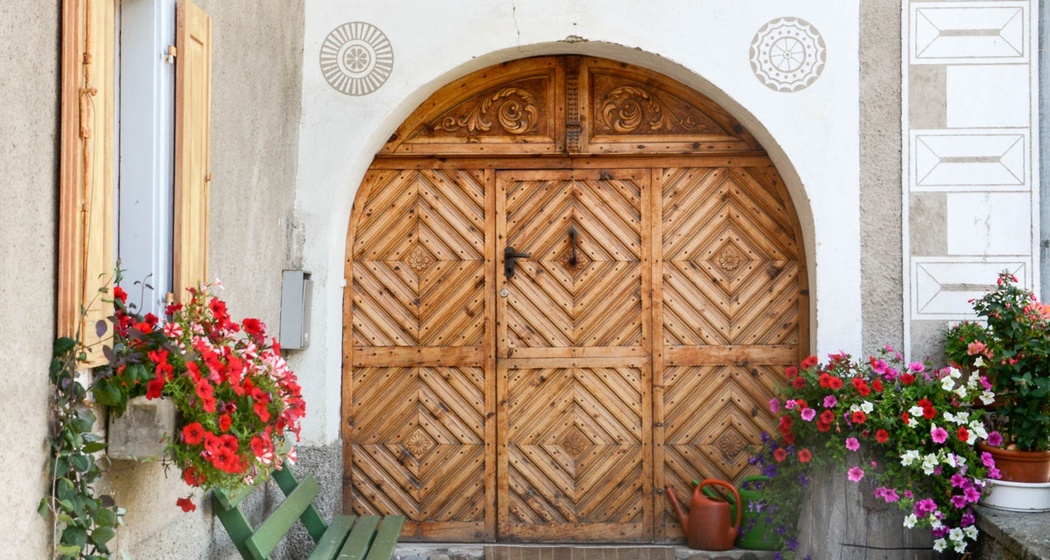 Das Sulèrportal musste gross genug für einen Heuwagen sein.