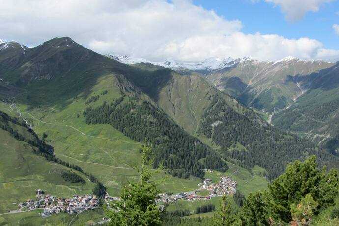 Blick auf das Samnauntal