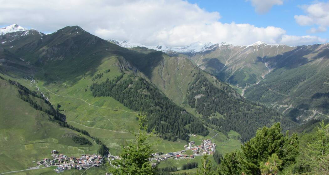 Blick auf das Samnauntal