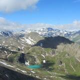 Ironbike, Grenzgrat zum Salaaser Kopf mit Aussicht ins Paznaun