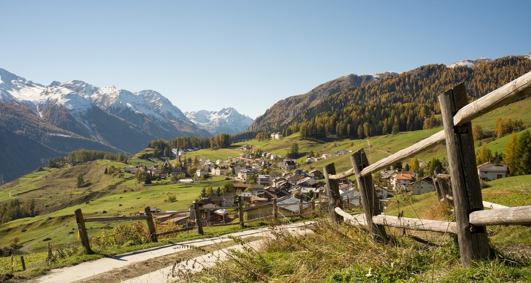 Der Weg kurz vor Ftan