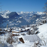 Blick Richtung Bündner Rheintal mit dem Calanda