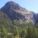 Blick von der Alp Uina Dadaint in Richtung Uina-Schlucht