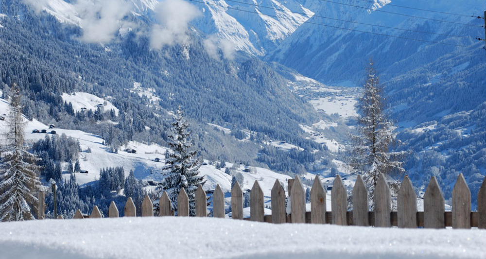 Ausblick vom Chrüzhof - Richtung Klosters