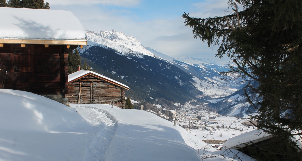 Run Cunel mit Blick nach Disentis