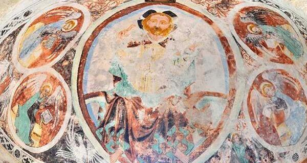 Fresken in der Kirche St. Peter in Mistail