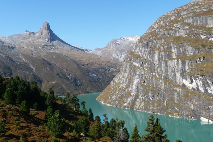 Aussicht oberhalb Zerfreila-Staumauer