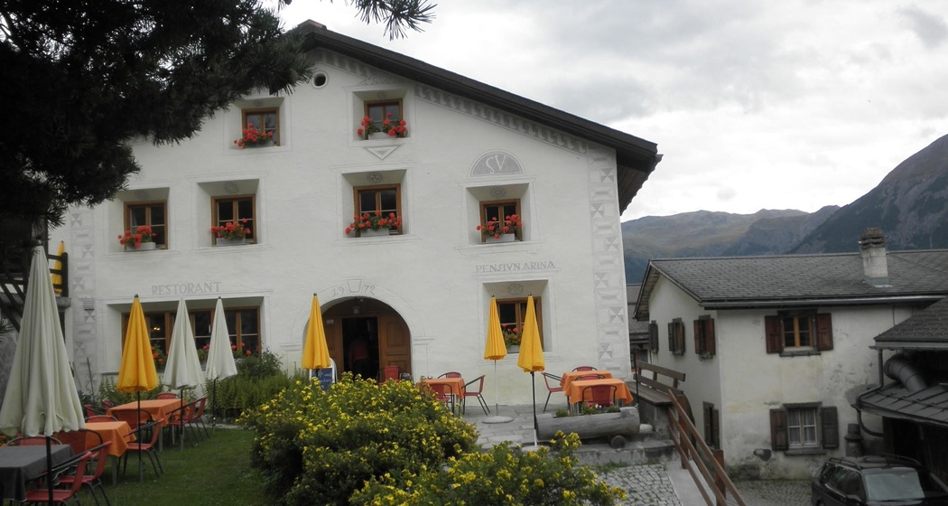 Die Pension Arina von aussen