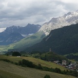 View of the Lower Engadine Dolomites