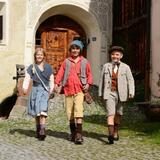 Les trois personnages principaux du film "Schellen-Ursli"
