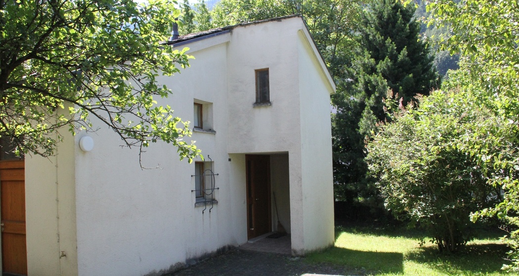 Atelier von Wolfgang Hildesheimer beim Poschiavino