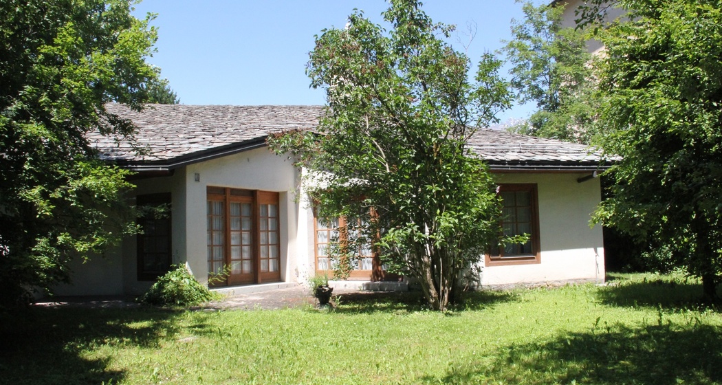 Atelier von Wolfgang Hildesheimer beim Poschiavino