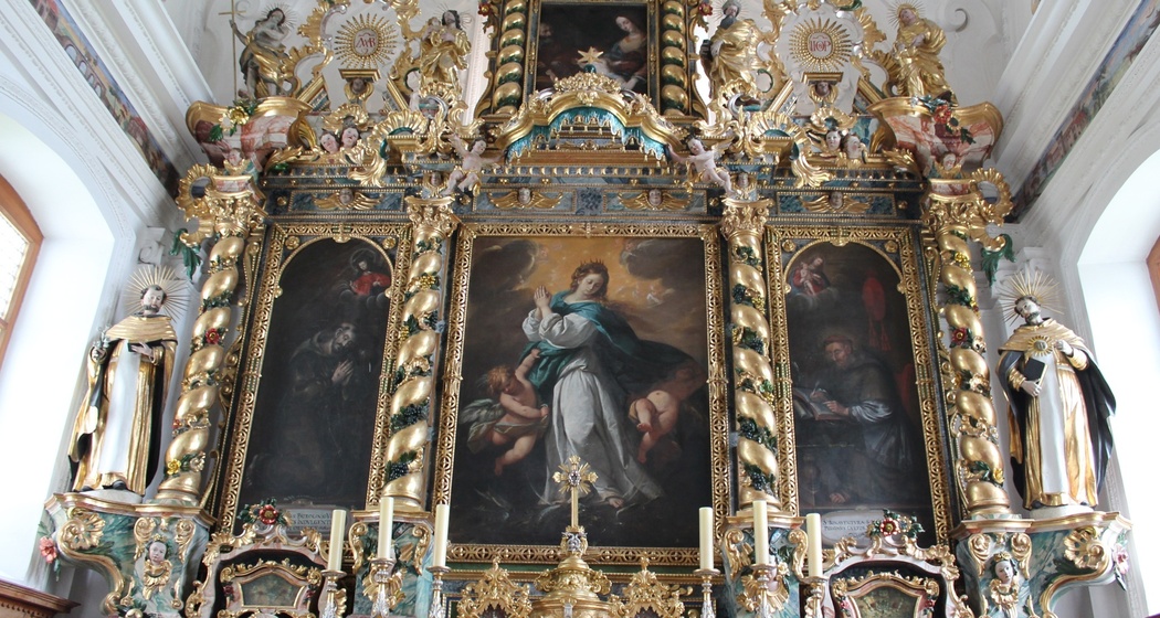 Altar in der Kapelle in Acletta