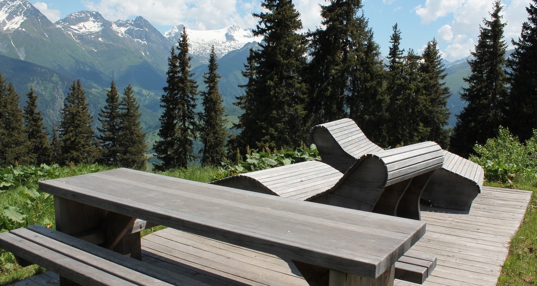 Zuerst ein Picknick - dann Sonnenliegen