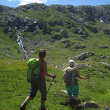 Vor dem Aufstieg zu den Laiets