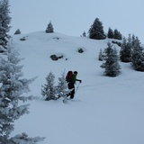 À l'Alp Crap Ner Sut encore dans le brouillard
