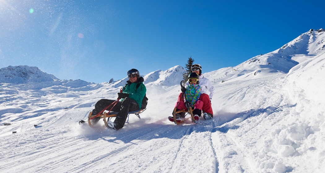 Schlittelweg Tschuggenhütte - Tschuggen Grand Hotel