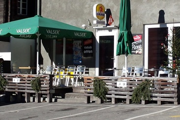 Der Treffpunkt im Dorfzentrum