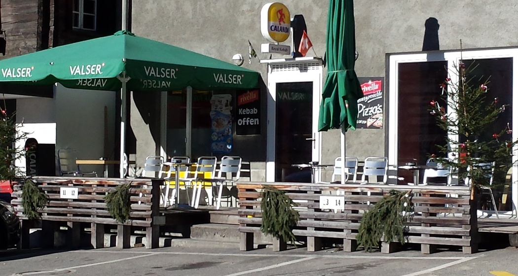 Der Treffpunkt im Dorfzentrum