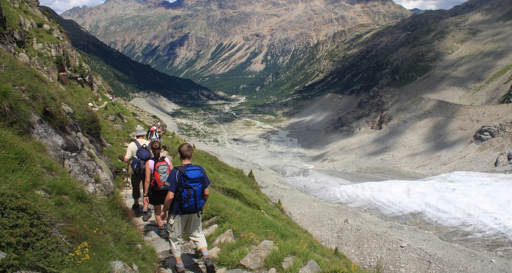 Abstieg nach Morteratsch