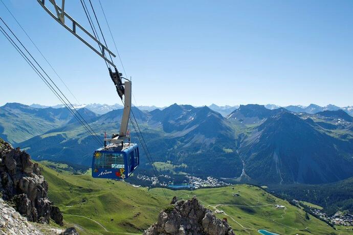 Speichersee vom Weisshorngipfel