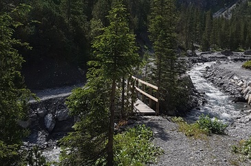 Die Alteinwasserfälle aus der Ferne