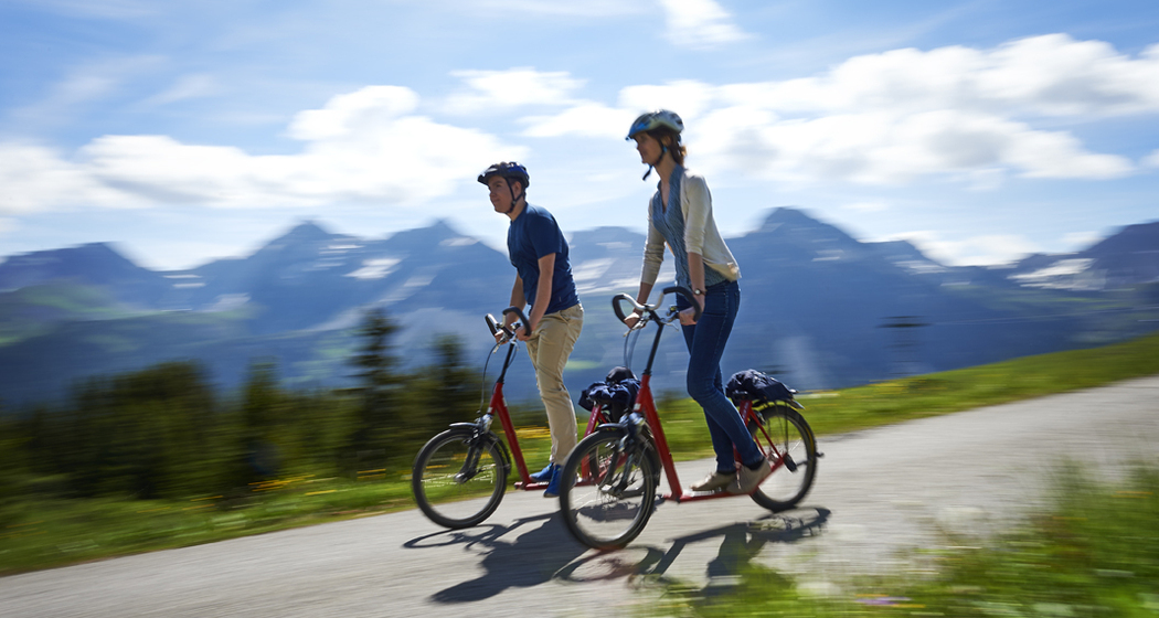 Trottinett-Spass im Arlenwald
