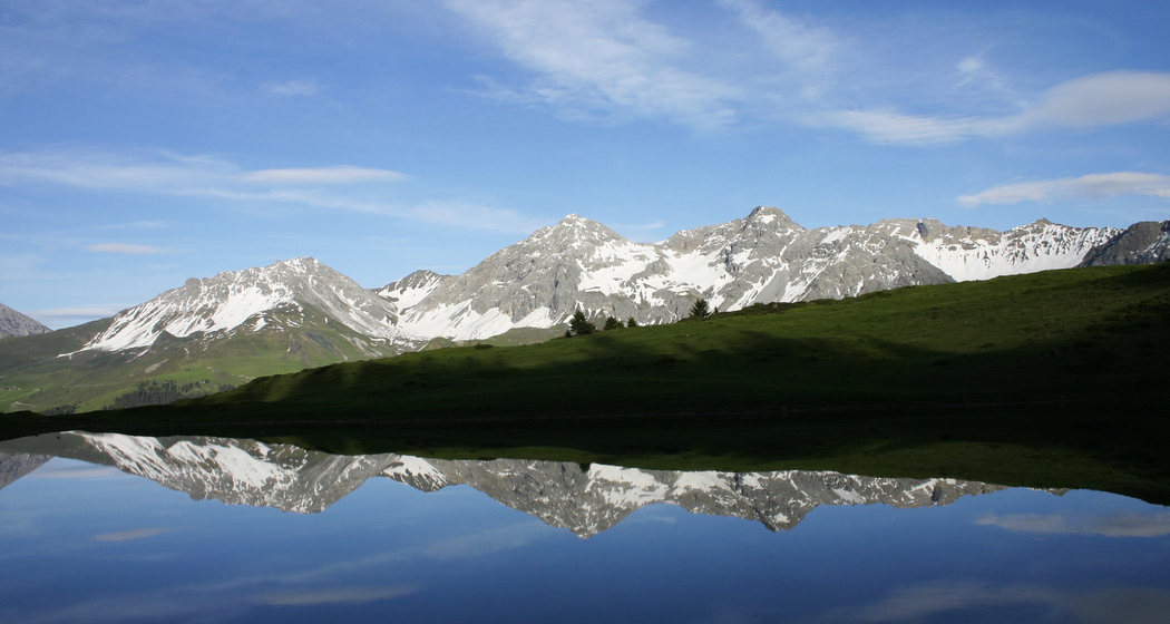 Wunderschöne Aussicht vom Oberen Prätschsee