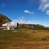 The middle station of the Arosa - Weisshorn cable car