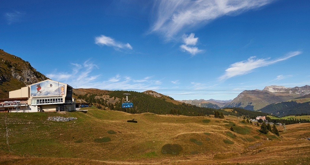 Die Mittelstation der Luftseilbahn Arosa - Weisshorn