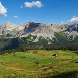La vista da appena sopra l'hotel.