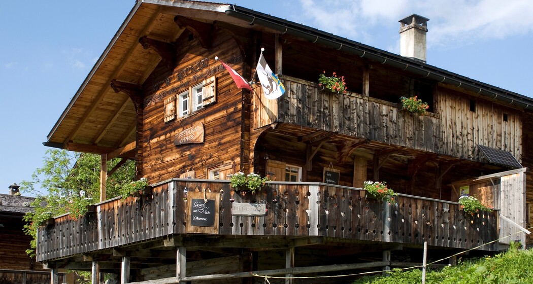 Das malerische Restaurant Alpenrose
