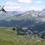 The view from the Hörnli to the village