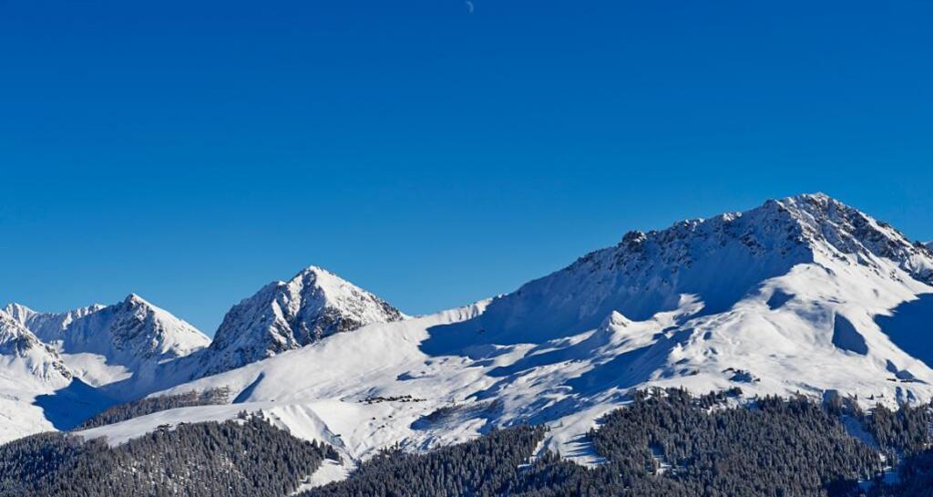 Aussicht von der Prätschalp im Winter