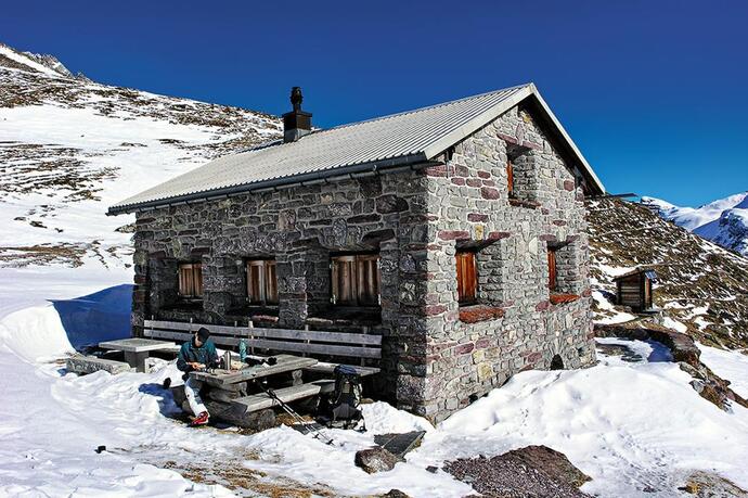 Ramozhütte im Winter