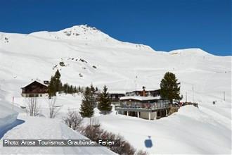 Das Restaurant Alpenblick im Winter