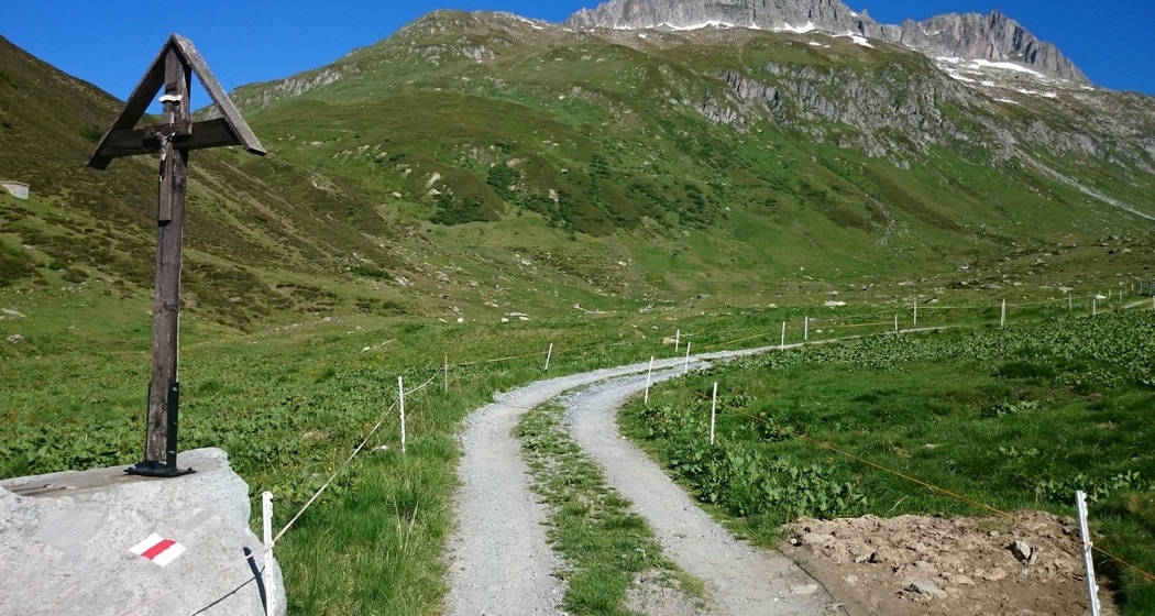 Val Val - Blick zurück zum Pass Tiarms