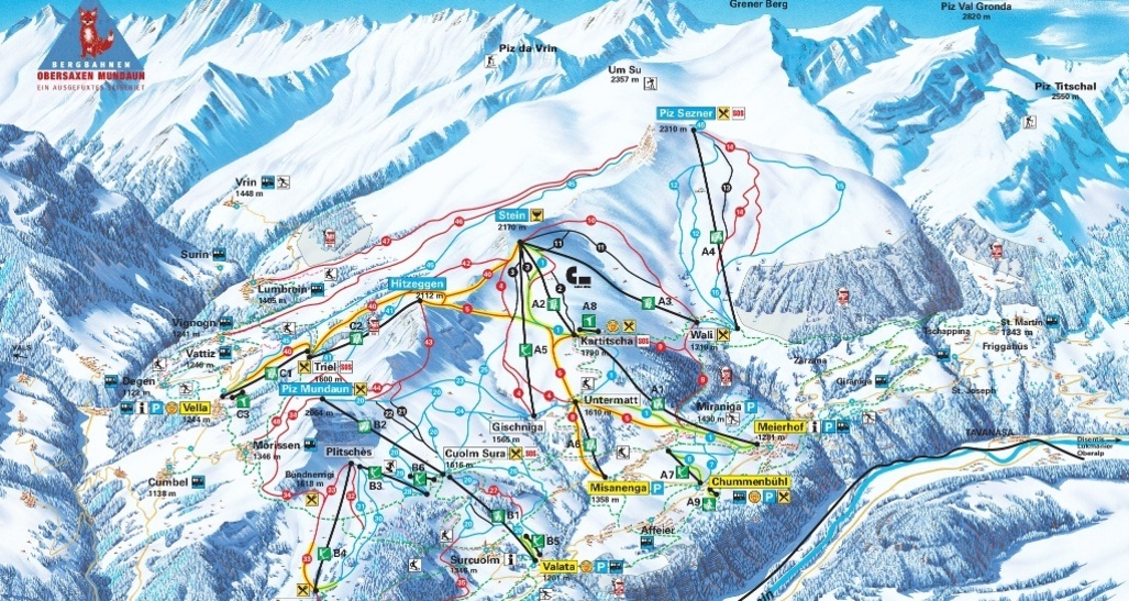 Panorama Obersaxen Mundaun